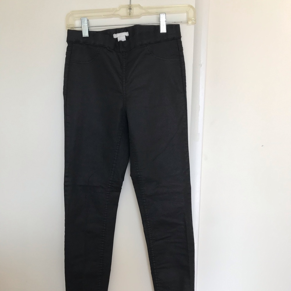 H&M shimmery black treggings